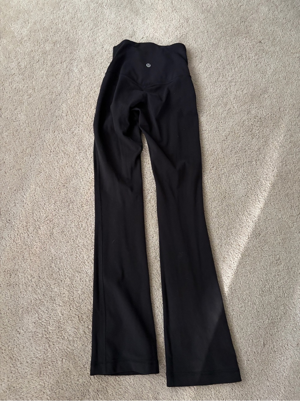 lululemon athletica Black Boot-Cut Flare Yoga Pants